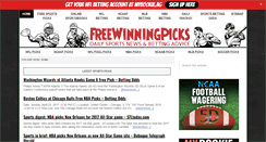 Desktop Screenshot of freewinningpicks.com