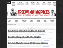 Tablet Screenshot of freewinningpicks.com